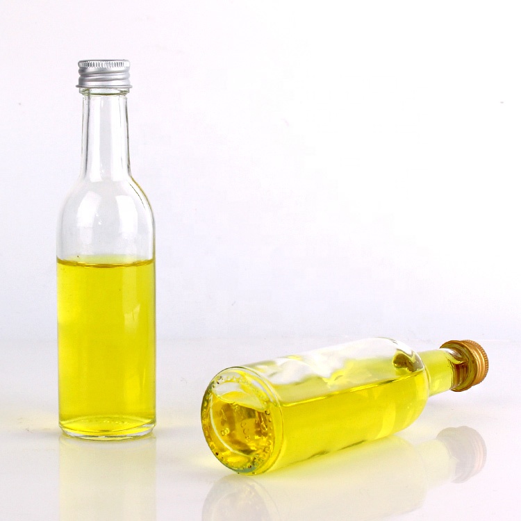 190ml chinese factory price empty clear glass bottle for wine beer