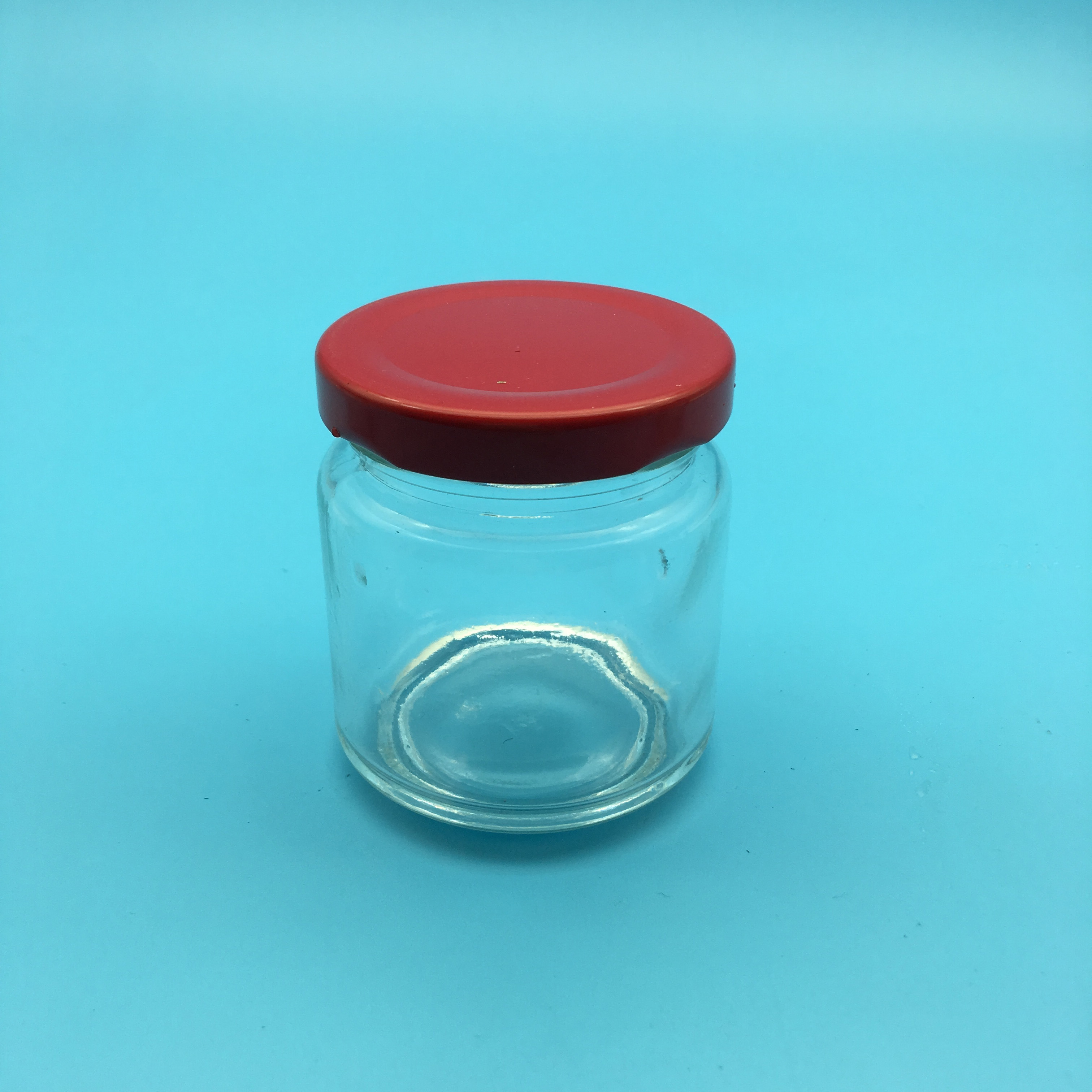 195ML Wholesale round canning jars with screw lids transparent empty bottle