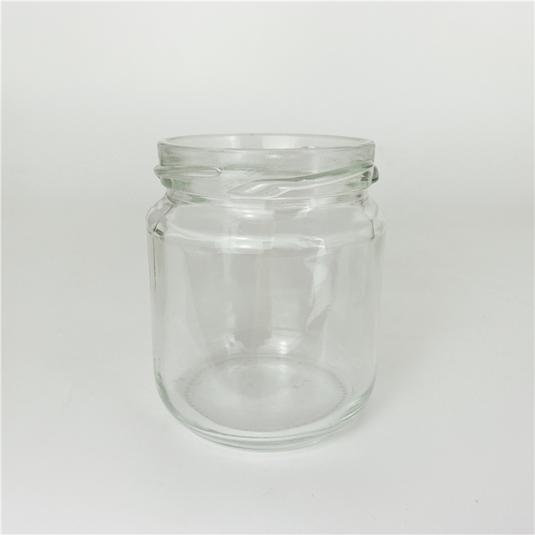 195ml 200ml 7oz jam guacamole peanut butter packaging glass jar with 63mm screw lid