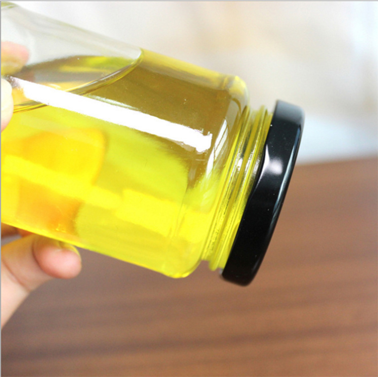 195ml 240ml 350ml 500ml 720ml clear round food storage honey glass jars glass jam jars