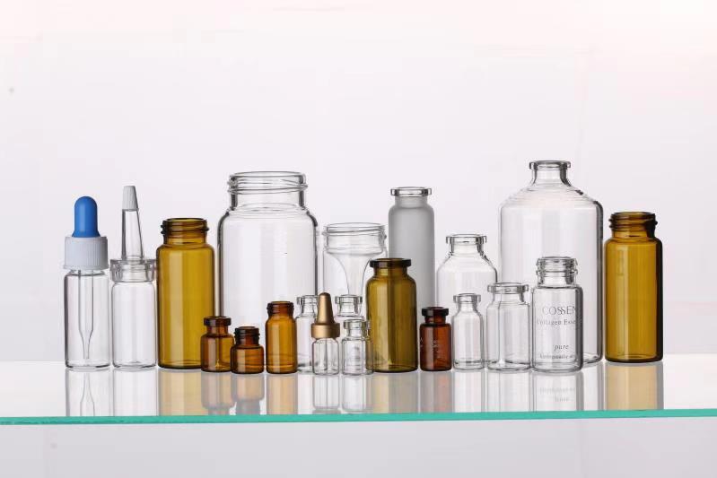 1DRAM 2DRAM 3DRAM Amber Clear Tubular Glass Vial Injection Glass Vial Vaccine Glass Vial with Dropper Cap and Rubber Cap