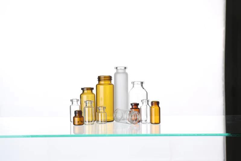 1DRAM 2DRAM 3DRAM Amber Clear Tubular Glass Vial Injection Glass Vial Vaccine Glass Vial with Dropper Cap and Rubber Cap