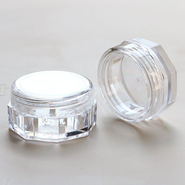 1G 2.5G 5G eye shadow pot ps nail paint cylinder powder container plastic jar custom made nail powder