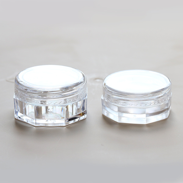 1G 2.5G 5G eye shadow pot ps nail paint cylinder powder container plastic jar custom made nail powder