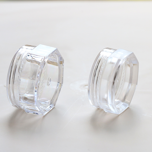1G 2.5G 5G eye shadow pot ps nail paint cylinder powder container plastic jar custom made nail powder