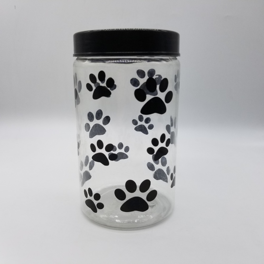 1L 32oz wholesale cheap Food grade PET plastic jar with screw cap for dog treats or food