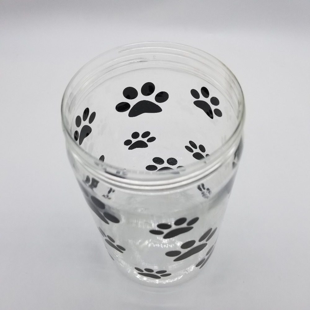 1L 32oz wholesale cheap Food grade PET plastic jar with screw cap for dog treats or food