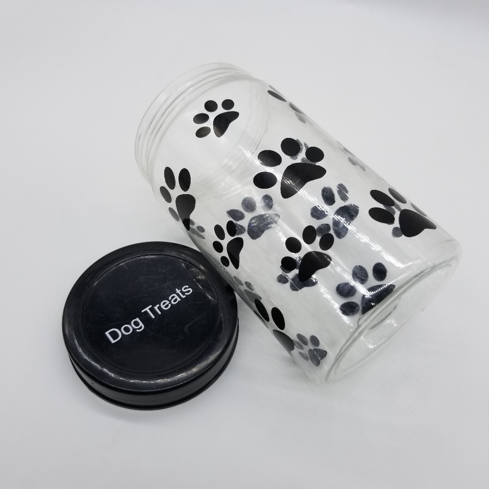 1L 32oz wholesale cheap Food grade PET plastic jar with screw cap for dog treats or food