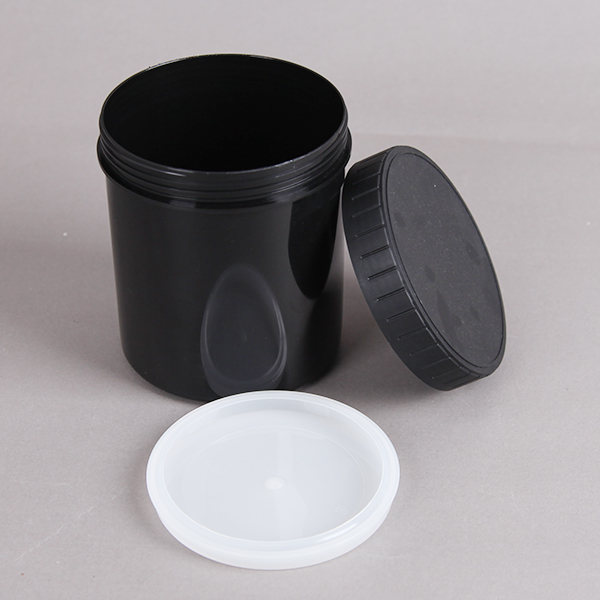 1L HDPE wide mouth plastic jar for powder packing