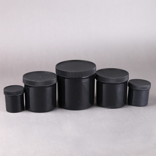 1L HDPE wide mouth plastic jar for powder packing