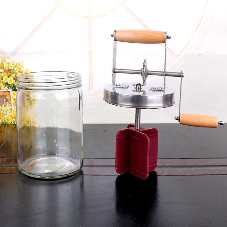 1L Hand made glass butter churn jar house holding purposes 1000ml