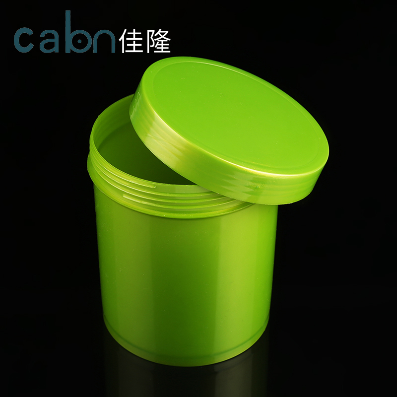1L Wide Mouth Cream Jars Green Color Big Cosmetics Jars
