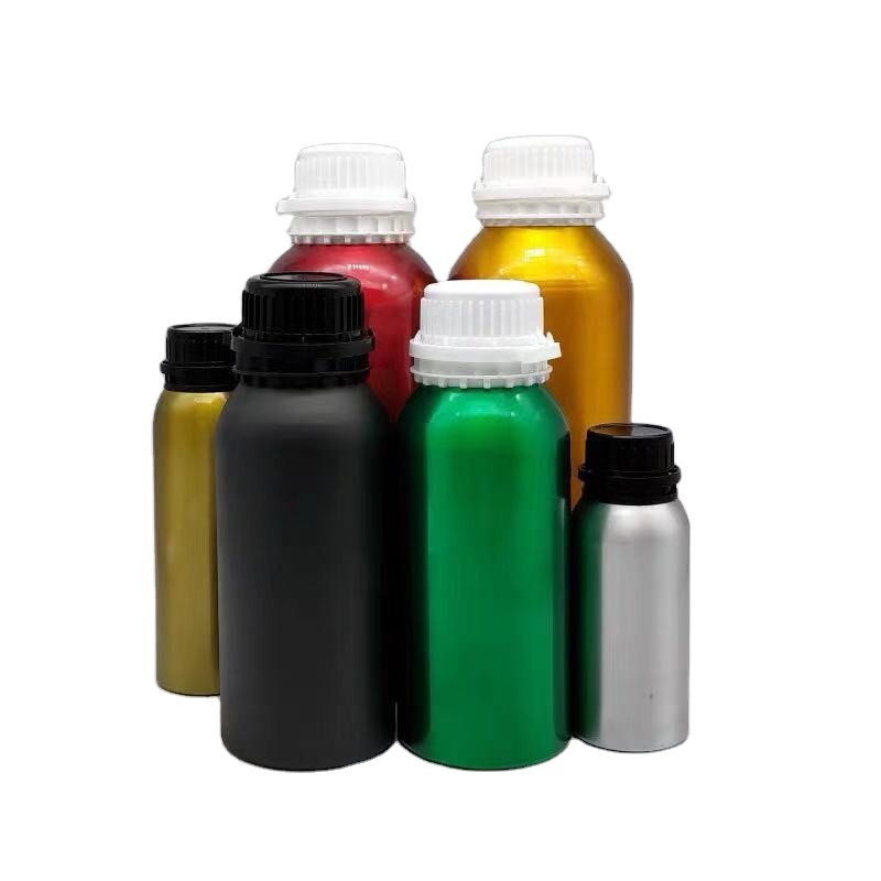 1L customized printing logo single wall metal aluminium bottle