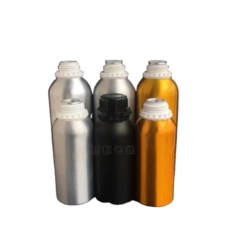 1L customized printing logo single wall metal aluminium bottle