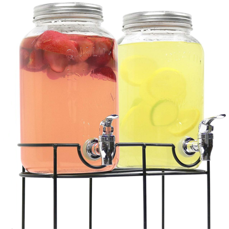 1L glass juice beer dispenser