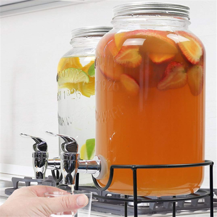 1L glass juice beer dispenser
