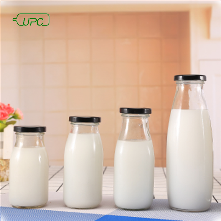 1L milk storage bottle milk glass bottle