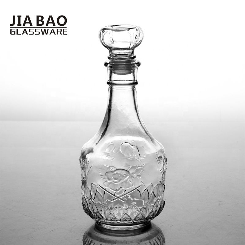 1L wholesale factory vodka glass bottle wine bottles decanters glassware drinking red wine storage jar