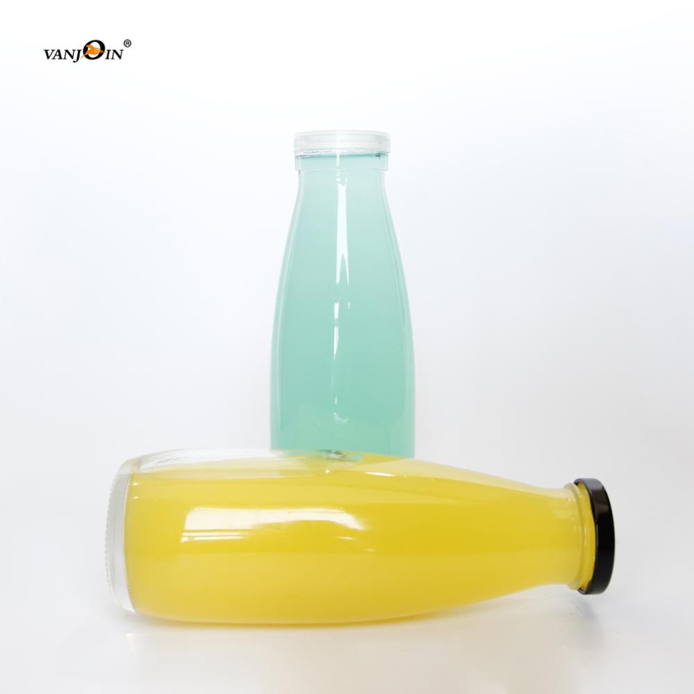 1Liter 1000ml Clear Glass Milk Bottle With Lid 1L Vintage Reusable Milk Glass Bottle With Twist Off Lug