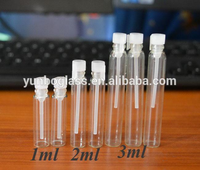 1ML mini glass perfume vial, perfume sample vial, tester bottle Tube
