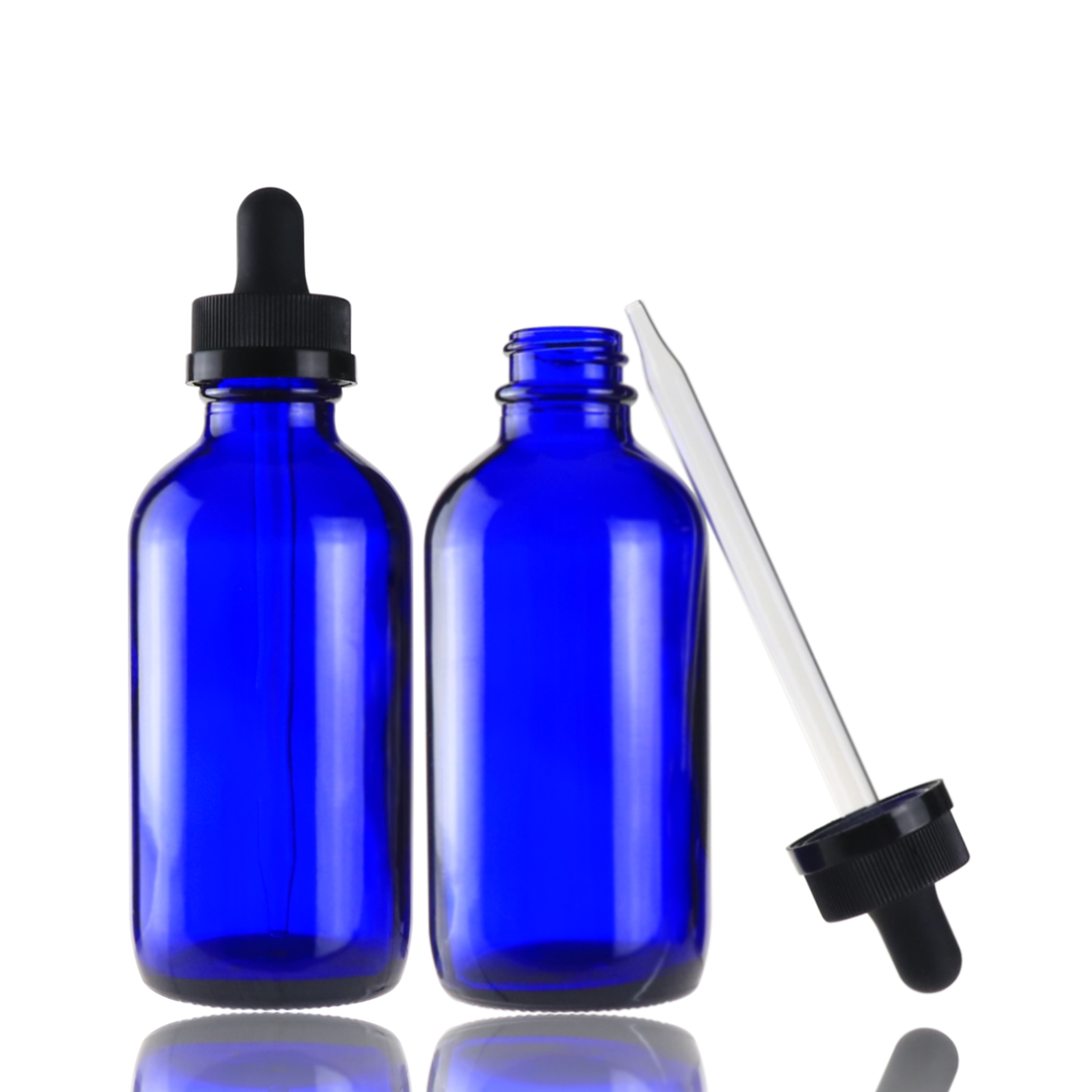 1OZ 2OZ 4OZ Packaging Boston Cosmetic Skin Care Oil Bottle Containers With Dropper