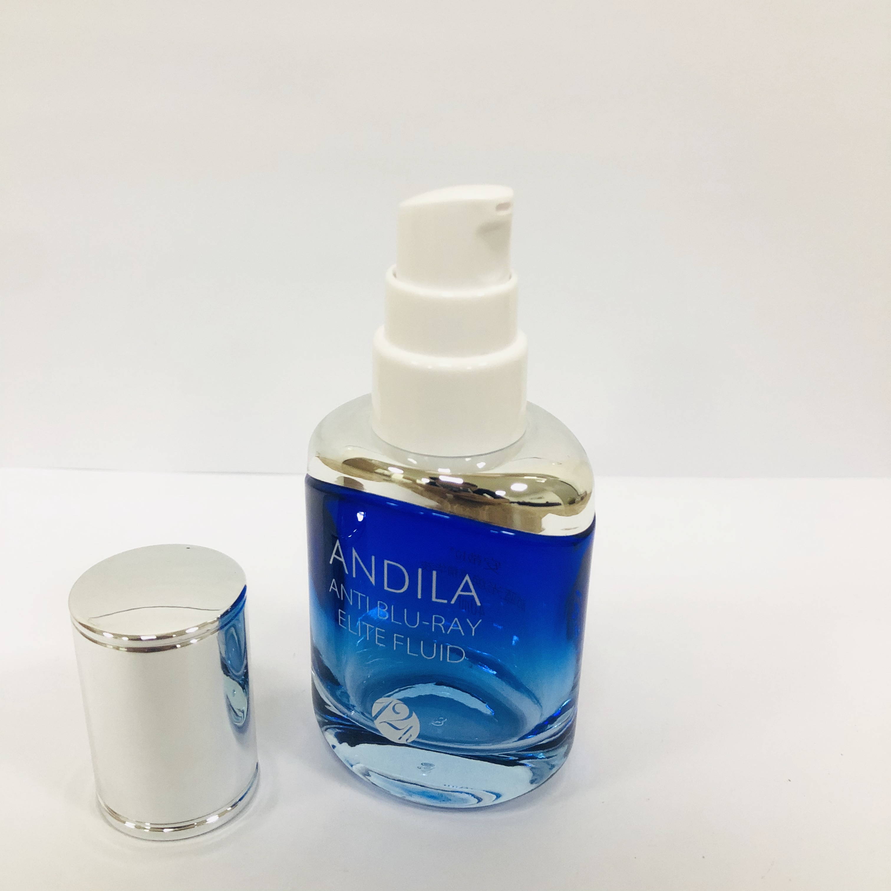 1OZ Great Quality and Luxury Hot Selling Environmental Protection Round Lotion Glass Bottle For Cosmetic With Pump Sprayer Caps