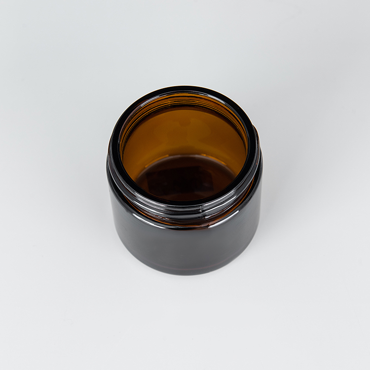 1Oz Acrylic Square Plastic Jar With Airtight Black Shiny Lid And Liner