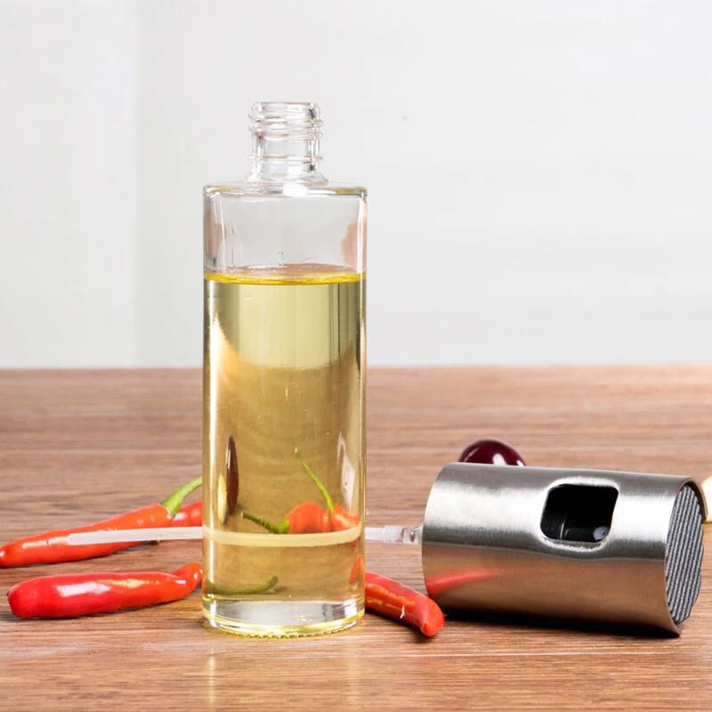 1PCS Kitchen Baking Glass Olive Oil Sprayer Oil Spray Empty Bottle Vinegar Bottle Oil Dispenser Cooking Salad BBQ