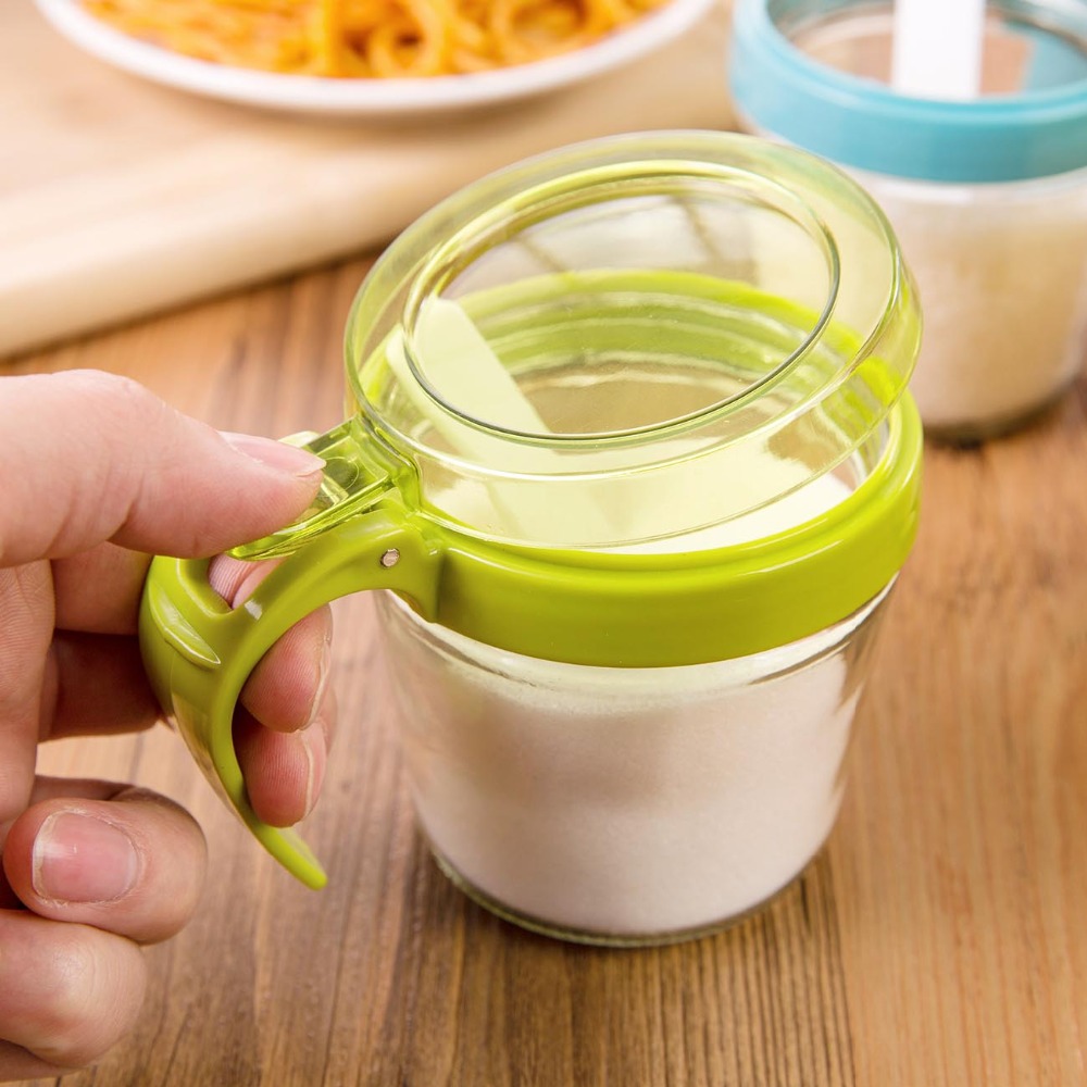 1Pc Spice Jar Container Seasoning Box Bottle Salt and Pepper Storage Box Kitchen Cruet Spice Box Container BBQ Condiment Bottle