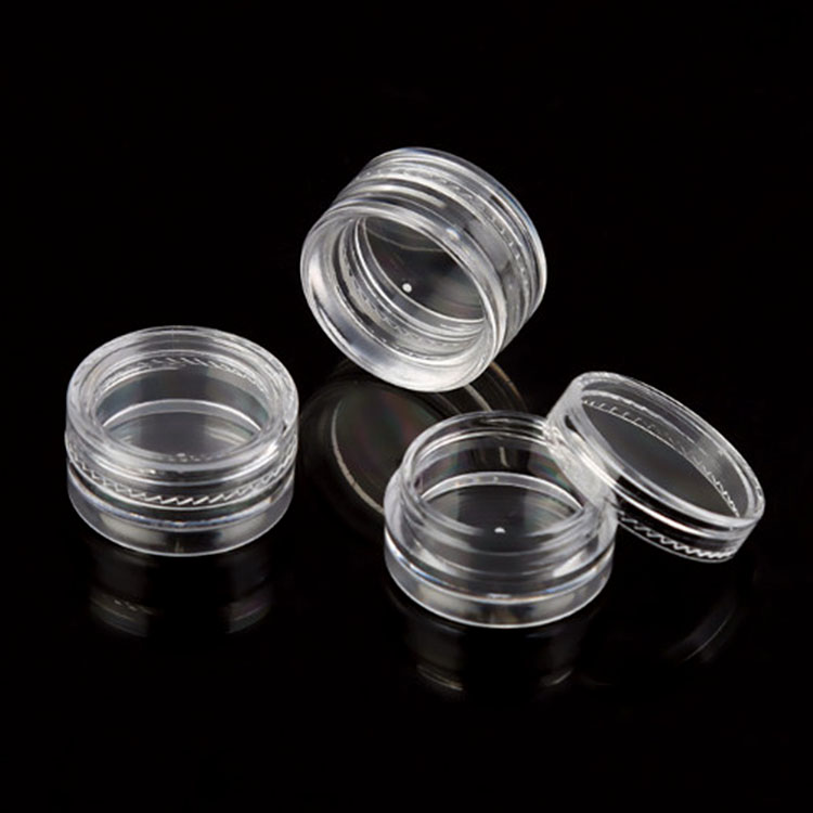 1g 2.5 g 10g cosmetic container makeup sample jar PS clear plastic jar