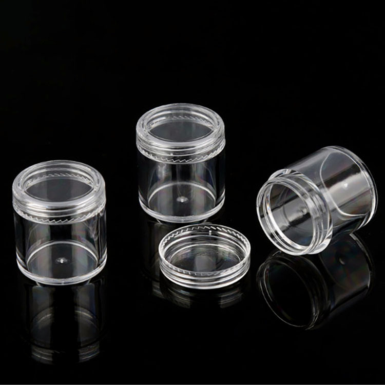 1g 2.5 g 10g cosmetic container makeup sample jar PS clear plastic jar