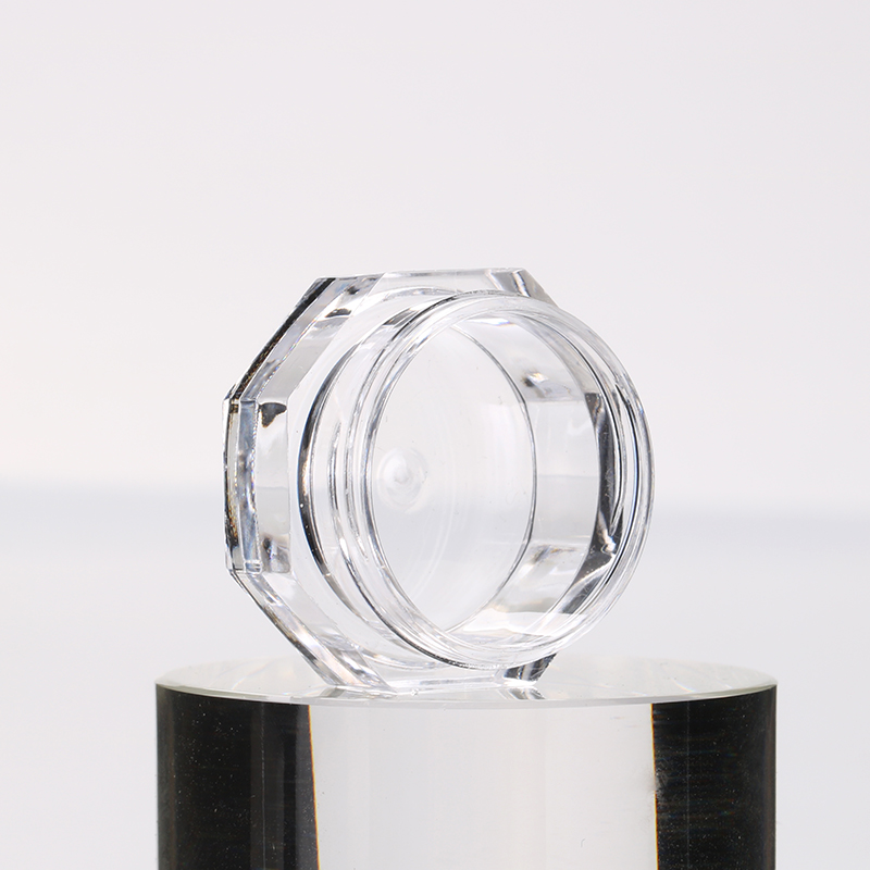 1g 2.5g 3g 5g small empty clear nail powder plastic jar single-color eyeshadow powder bottle