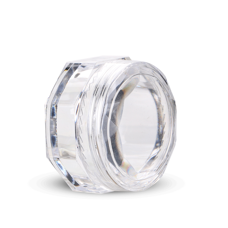 1g 3g 5g Clear Cosmetic Cream Plastic Powder Jar Unique Shaped Eye Shadow Container