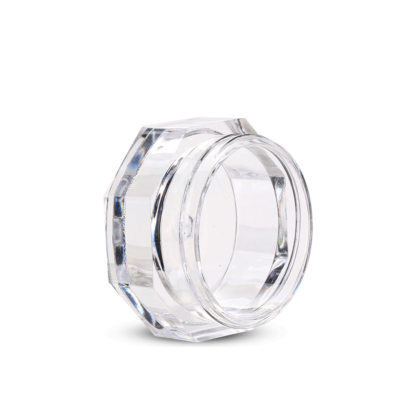 1g 3g 5g Clear Cosmetic Cream Plastic Powder Jar Unique Shaped Eye Shadow Container