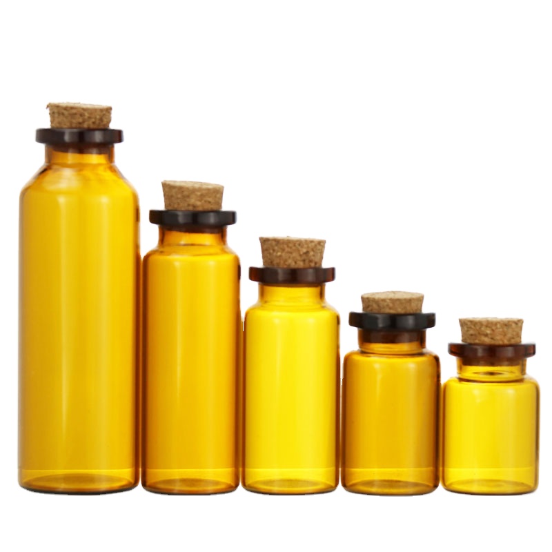 1g, 3g 5g saffron tube small bottles with cork stopper