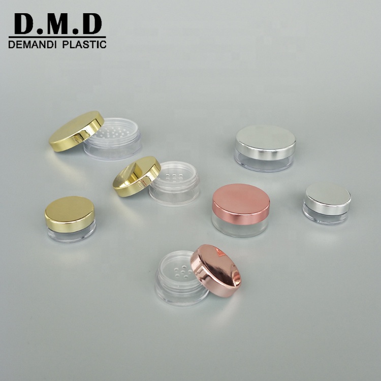 1gram 1ml 2g 2ml 5ml 5gram 10g 20gram mini pink gold silver loose powder jar with sifter