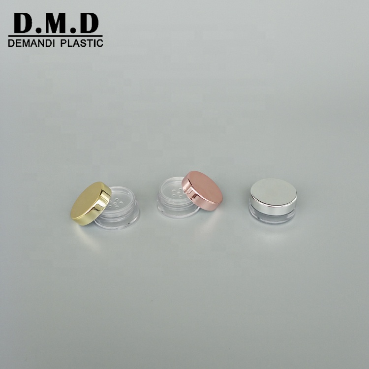 1gram 1ml 2g 2ml 5ml 5gram 10g 20gram mini pink gold silver loose powder jar with sifter