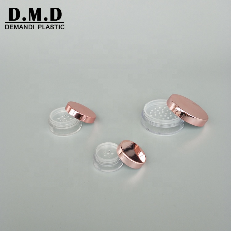 1gram 1ml 2g 2ml 5ml 5gram 10g 20gram mini pink gold silver loose powder jar with sifter