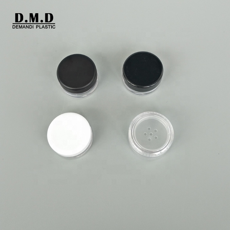 1gram 1ml 2g 2ml mini empty loose powder container with sifter