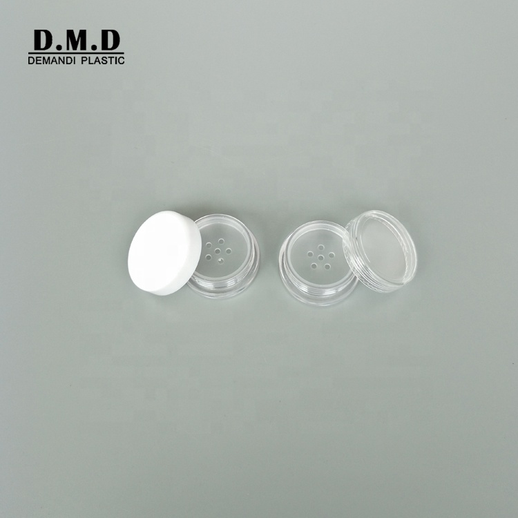 1gram 1ml 2g 2ml mini empty loose powder container with sifter