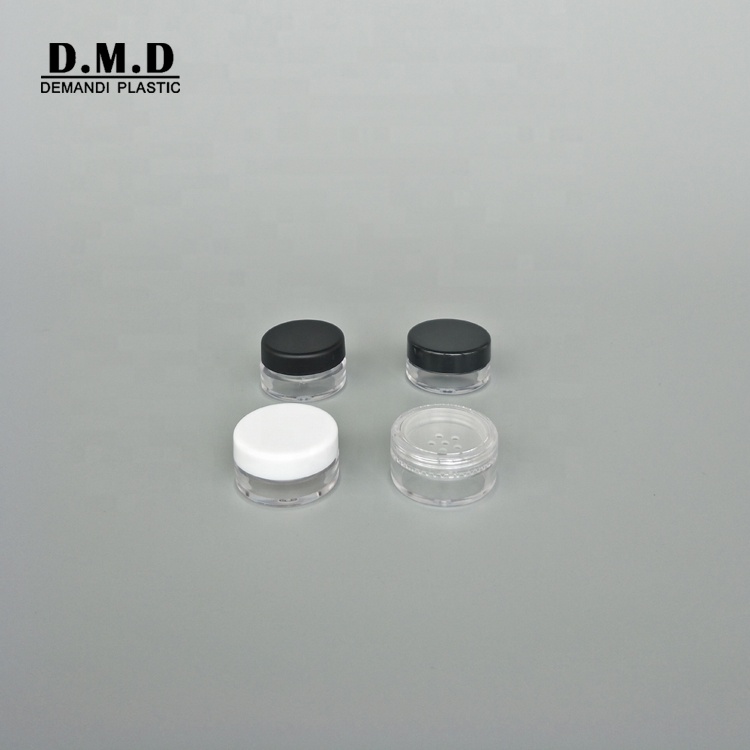 1gram 1ml 2g 2ml mini empty loose powder container with sifter