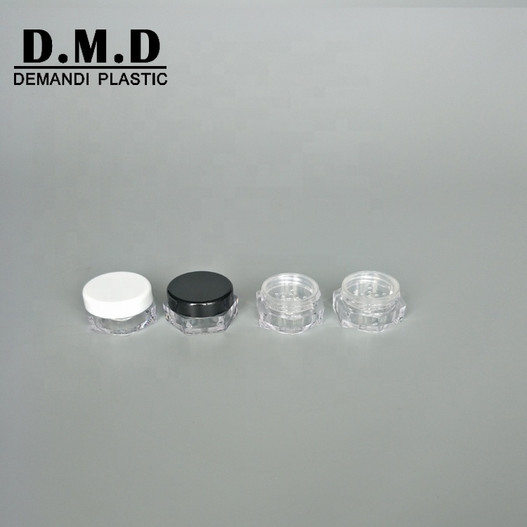 1gram 1ml 2gr 2ml 3g 3gram mini small mineral powder sample jar with small hole lid