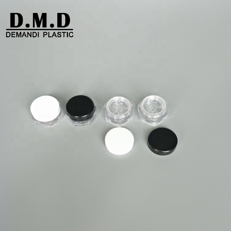 1gram 1ml 2gr 2ml 3g 3gram mini small mineral powder sample jar with small hole lid
