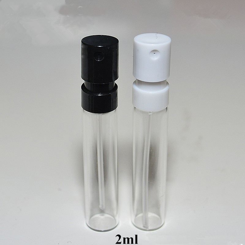 1ml 1.5ml 2ml Small Sample French Plastic Nozzle Perfume Sprayer Glass Bayonet Bottle for test travel
