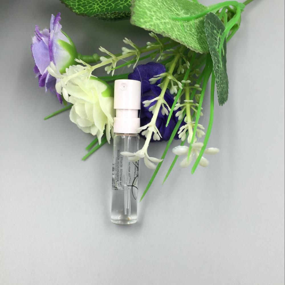 1ml 1.5ml 2ml Small Sample French Plastic Nozzle Perfume Sprayer Glass Bayonet Bottle for test travel