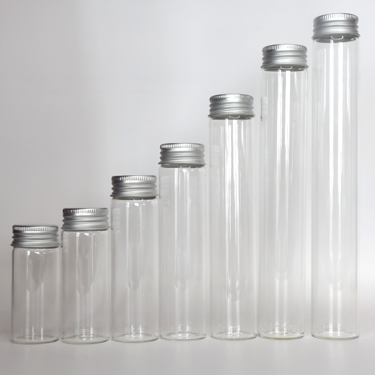 1ml 10ml 15ml Transparent Screw Neck Tubular Glass Vial