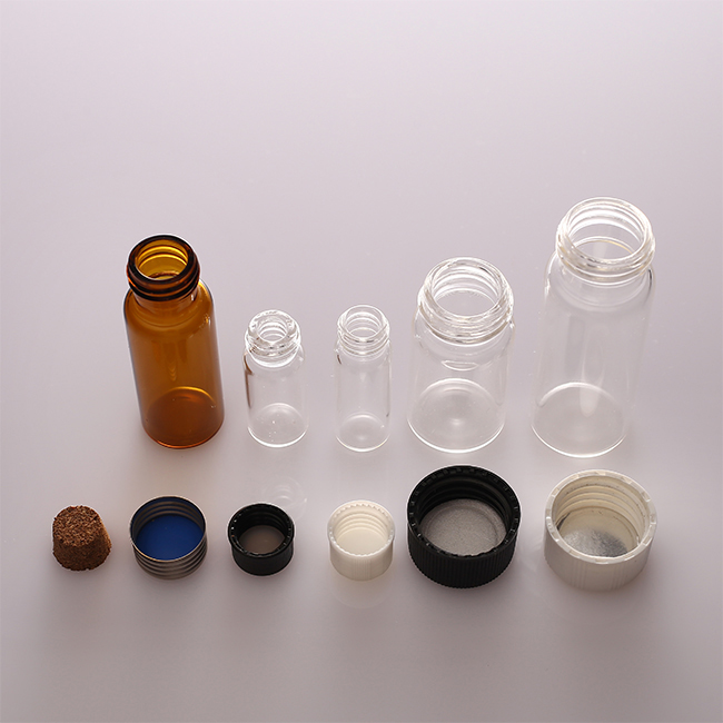 1ml 10ml 15ml Transparent Screw Neck Tubular Glass Vial