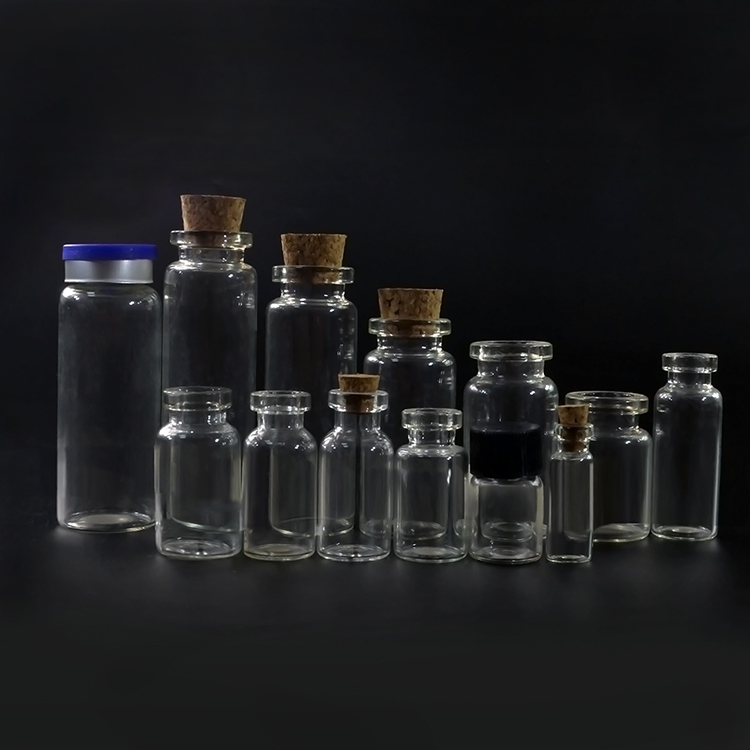 1ml 2ml 10ml 20ml 30ml Mini Clear Wishing Message Glass Bottles Vials With Cork