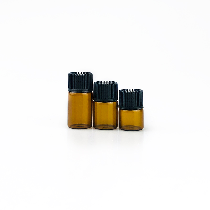 1ml 2ml 3 ml e liquid amber glass via dropper bottles