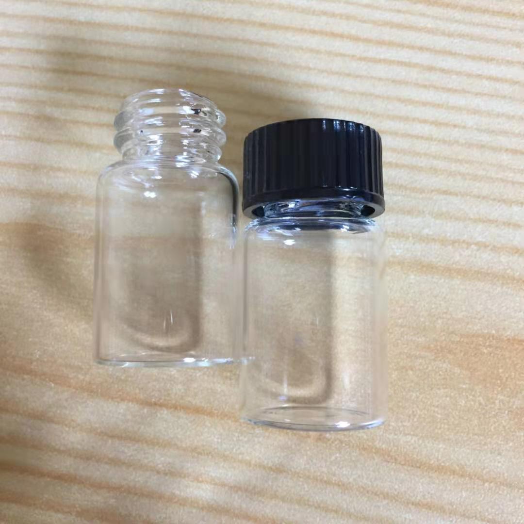 1ml 2ml 3ml 4ml 5ml 7ml 8ml 12ml Clear Glass Vial Bottles MINI Borosilicate Wishing Bottle Small Glass Vials Screw Cap